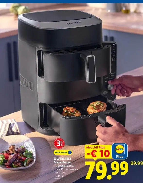 Promotie: Tower airfryer
