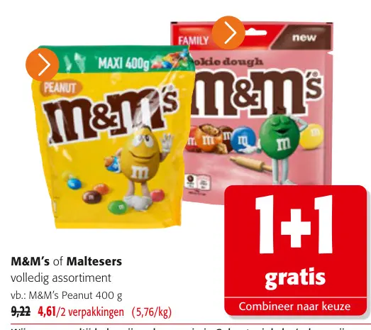 Promotie: M&M's of Maltesers