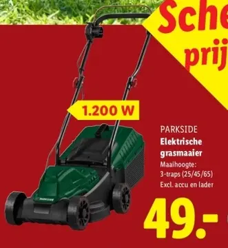Aanbieding: Elektrische grasmaaier