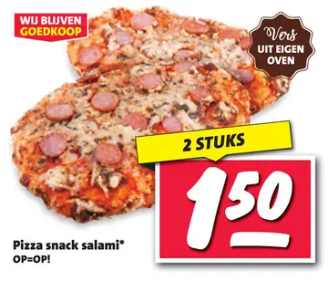 Aanbieding: Pizza snack salami