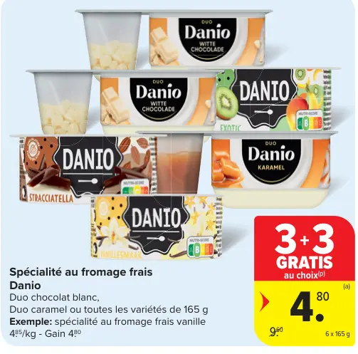 Offre: Spécialité au fromage frais