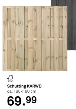 Aanbieding: Schutting KARWEI