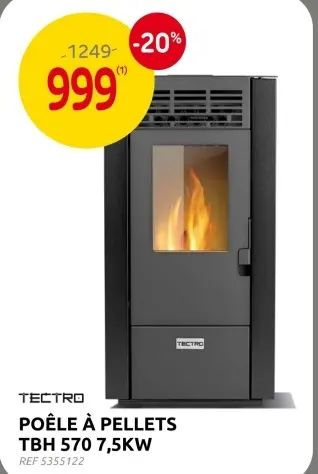 Offre: Poêle à pellets tbh 570