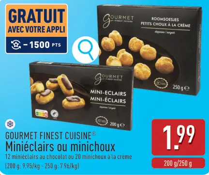 Offre: Miniéclairs ou minichoux