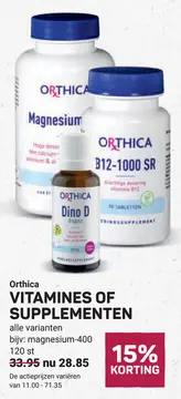 Aanbieding: VITAMINES OF SUPPLEMENTEN