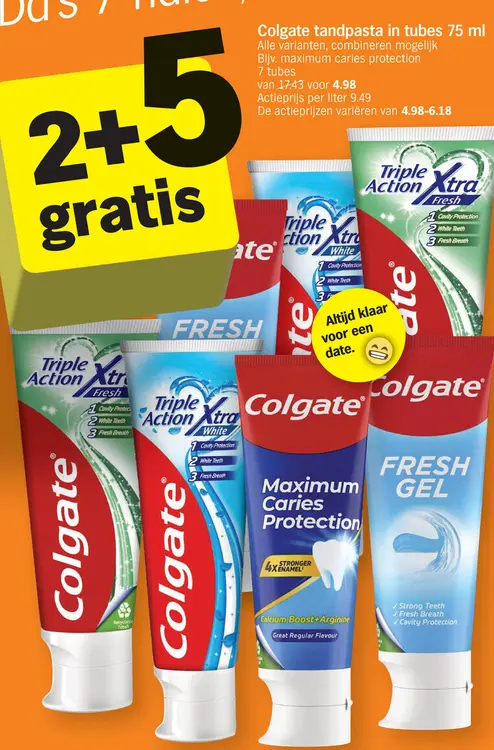 Offre: tandpasta in tubes