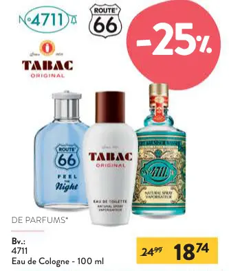 Promotie: Eau de Cologne