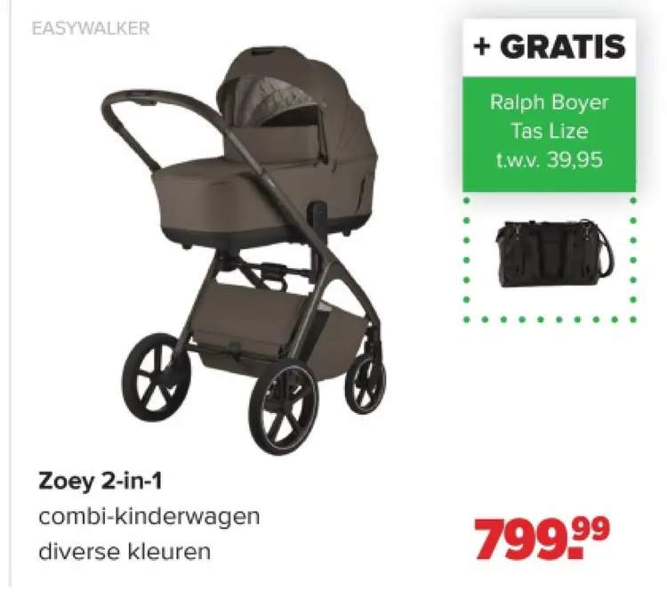 Promotie: Zoey 2-in-1 combi-kinderwagen