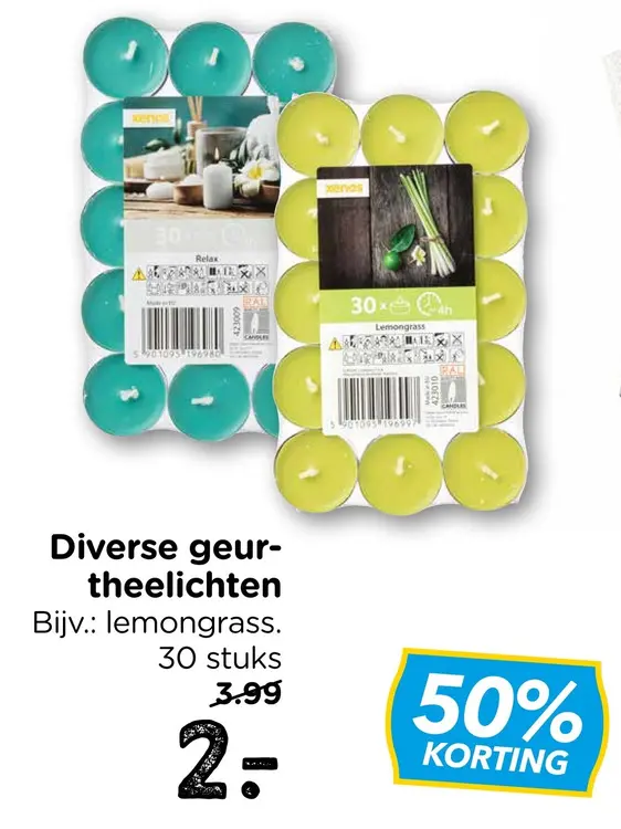 Aanbieding: Diverse geurtheelichten