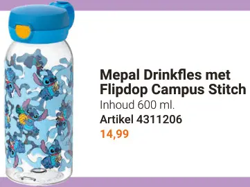 Aanbieding: Mepal Drinkfles met Flipdop Campus Stitch