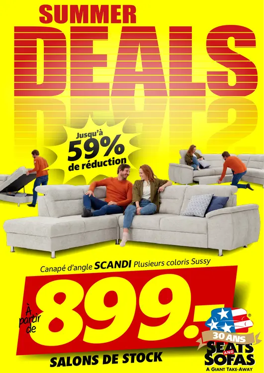 Offre: Canapé d'angle SCANDI
