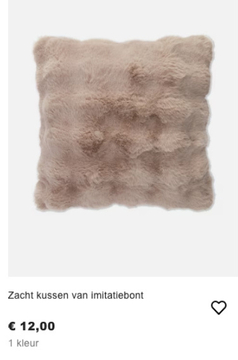 Aanbieding: Zacht kussen van imitatiebont