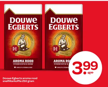 Aanbieding: Douwe Egberts aroma rood snelfilterkoffie