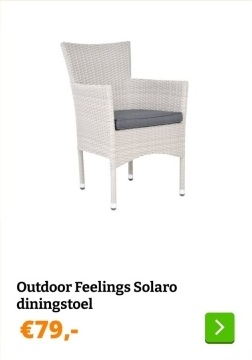 Aanbieding: Outdoor Feelings Solaro diningstoel