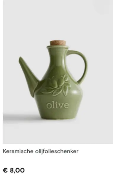 Promotie: Keramische olijfolieschenker