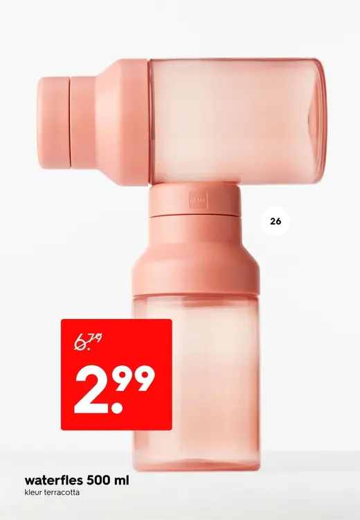 Aanbieding: Waterfles 500 ml