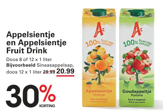 Aanbieding: Appelsientje en Appelsientje Fruit Drink