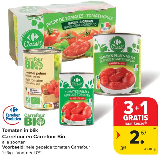 Promotie: Tomaten in blik