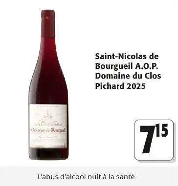 Offre: Saint-Nicolas de Bourgueil A.O.P. Domaine du 