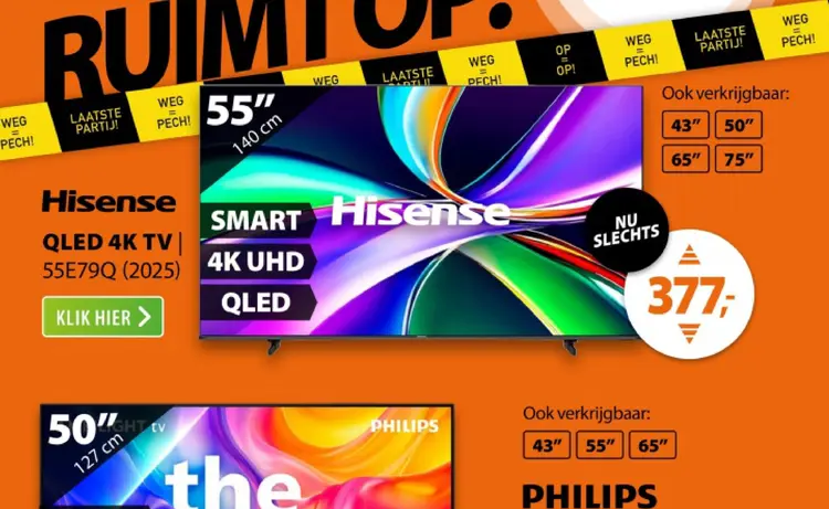 Aanbieding: Hisense QLED 4K TV