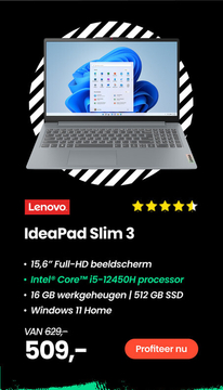 Aanbieding: Lenovo IdeaPad Slim 3 - 83ER00E6MH