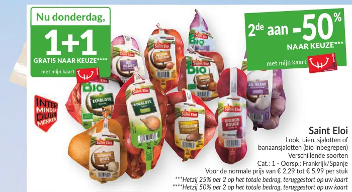 Promotie: Look, uien, sjalotten of banaansjalotten