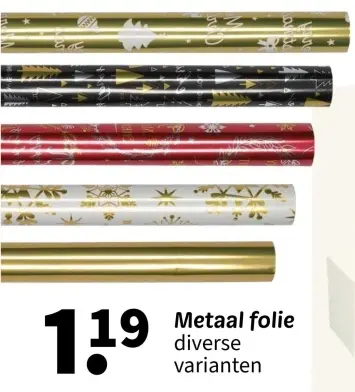 Aanbieding: Metaal folie