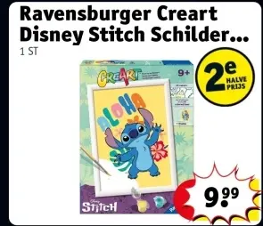 Aanbieding: Ravensburger Creart Disney Stitch Schilder...