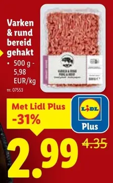 Aanbieding: Varken & rund bereid gehakt