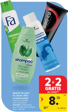Offre: Gamme de soins Fa, Syoss, Gliss et Schwarzkopf
