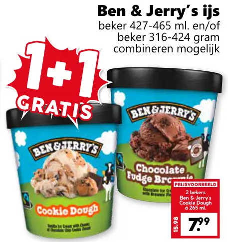 Aanbieding: Ben & Jerry's ijs