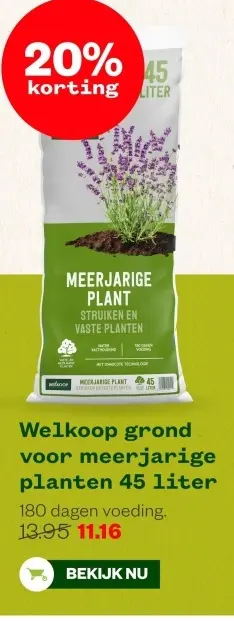 Aanbieding: Welkoop grond voor meerjarige planten