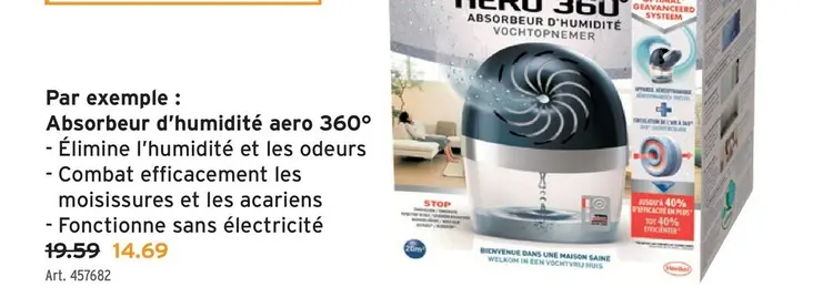 Offre: Absorbeur d'humidité aero 360°