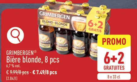 Offre: Bière blonde