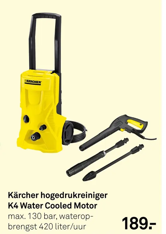 Aanbieding: Hogedrukreiniger K4 Water Cooled Motor