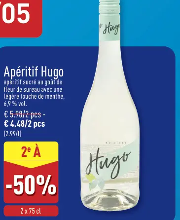 Offre: Apéritif Hugo