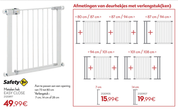 Aanbieding: Metalen hek EASY CLOSE