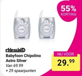 Aanbieding: Babyfoon Astro Silver