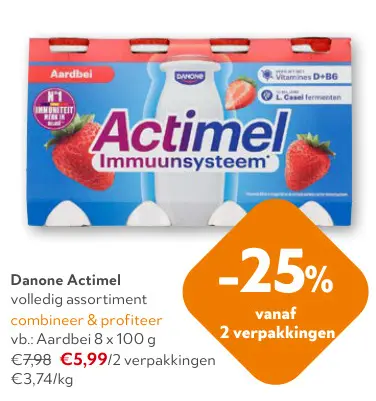 Promotie: Actimel Aardbei