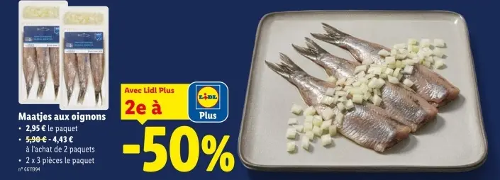 Offre: Maatjes aux oignons