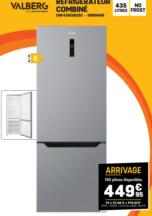 Offre: Refrigerateur combiné