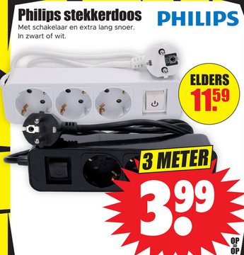 Aanbieding: Philips stekkerdoos