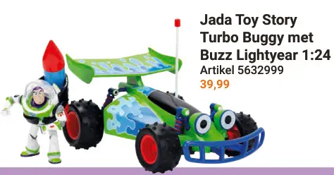 Aanbieding: Jada Toy Story Turbo Buggy met Buzz Lightyear 1:24