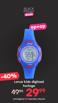 Aanbieding: Lorus kids digitaal horloge blauw R2389PX9