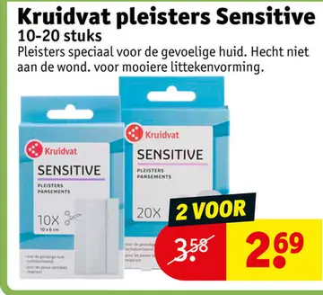Aanbieding: Kruidvat pleisters Sensitive