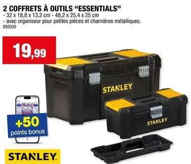 Offre: 2 coffrets à outils "ESSENTIALS"