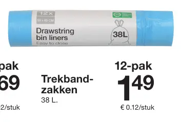 Aanbieding: Trekbandzakken