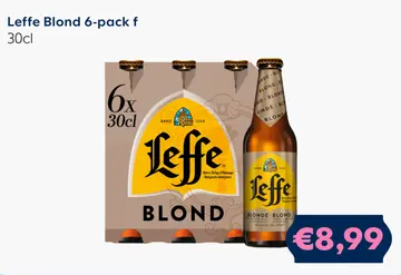 Aanbieding: Leffe Blond 6-pack f
