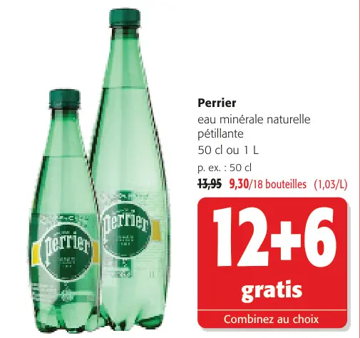 Offre: Eau minérale naturelle pétillante