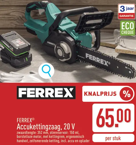 Promotie: Accukettingzaag, 20 V
